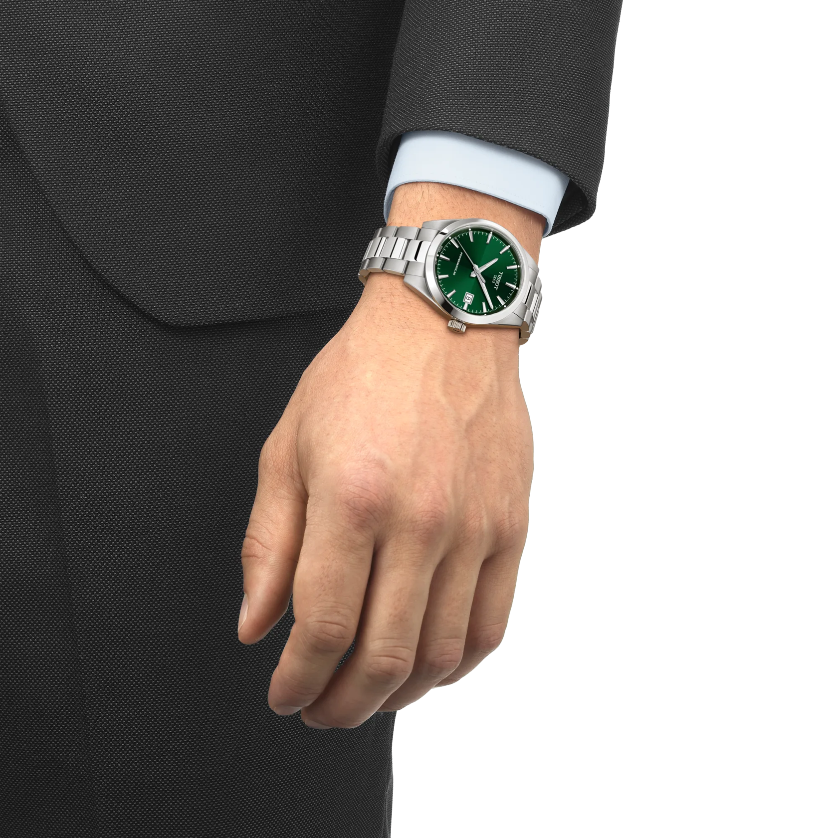 Green Dial Wrist-shot